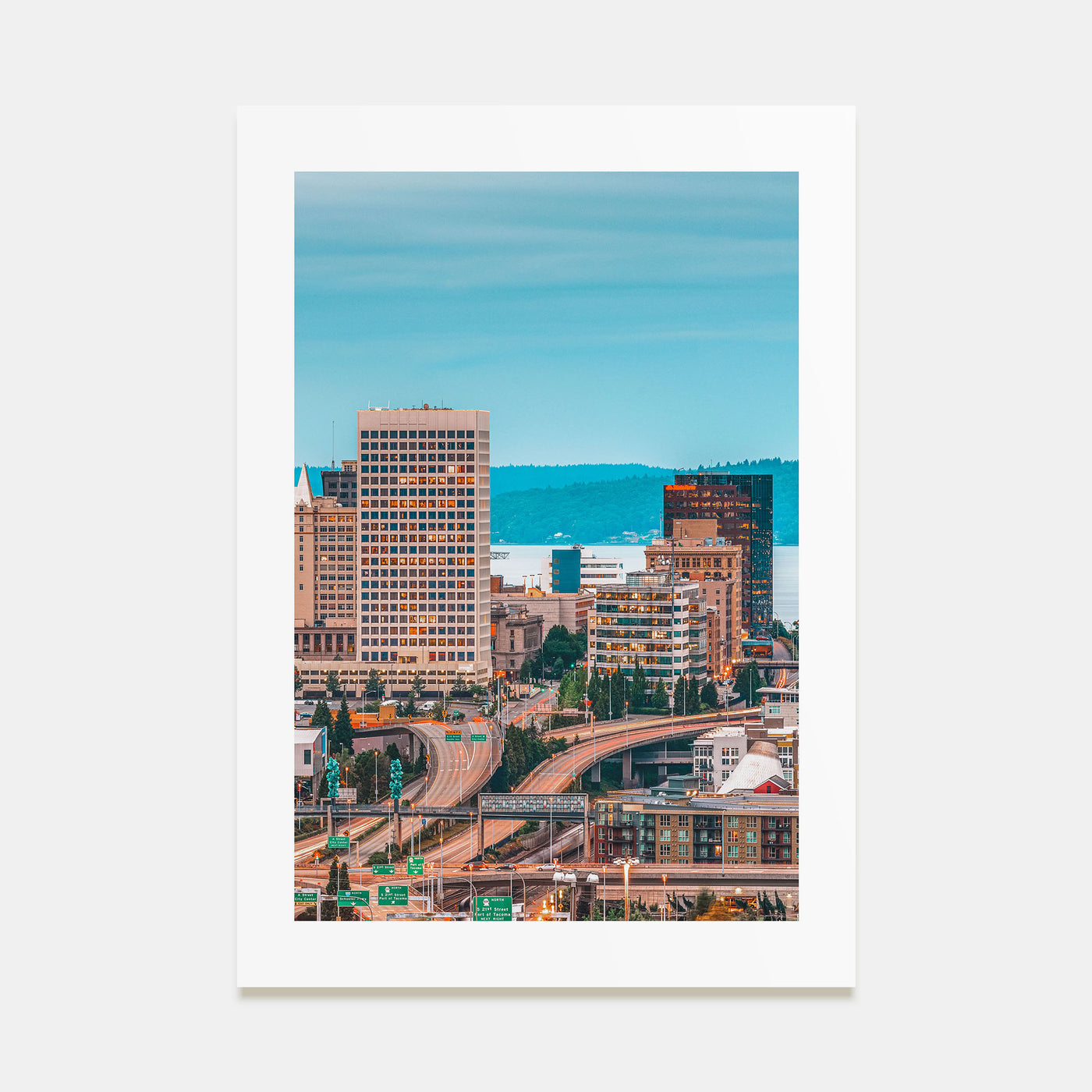 Tacoma Photo Color Poster