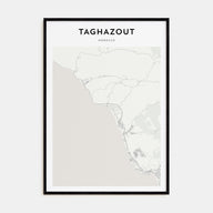Taghazout Map Portrait Poster