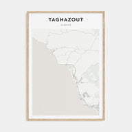 Taghazout Map Portrait Poster