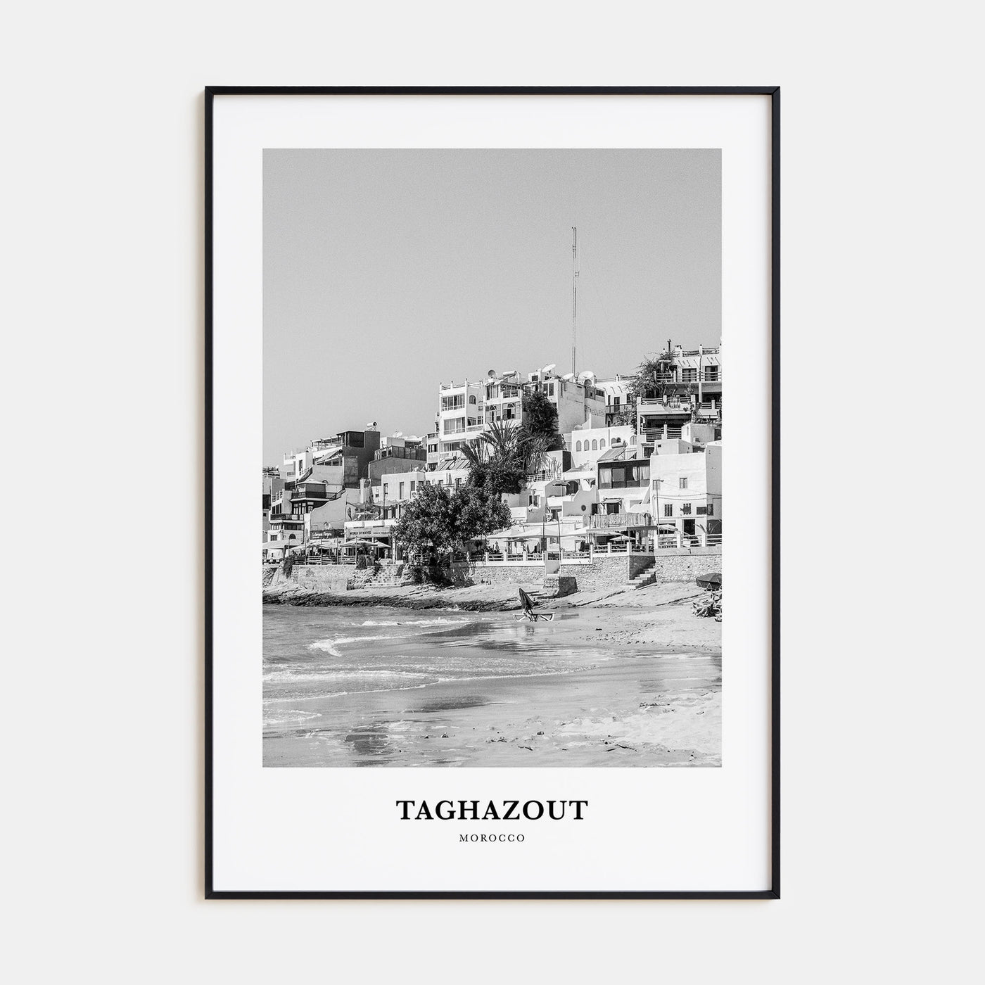 Taghazout Portrait B&W Poster