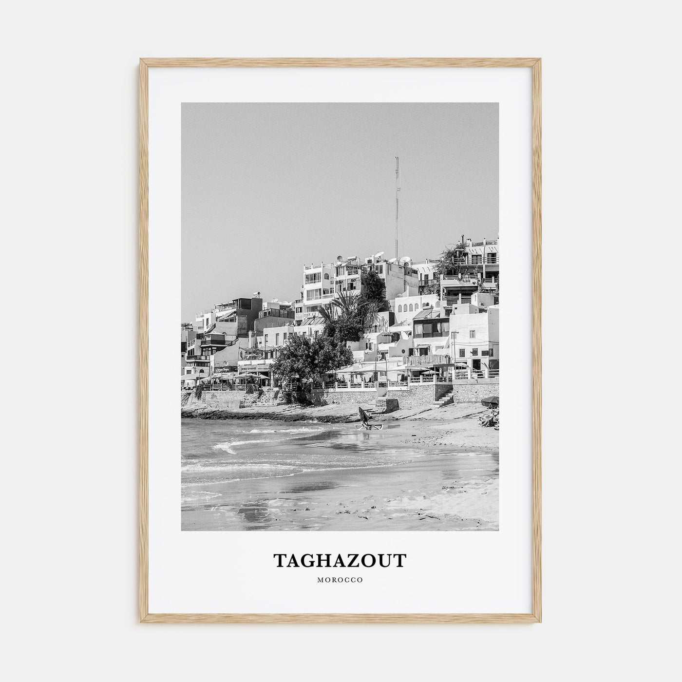 Taghazout Portrait B&W Poster