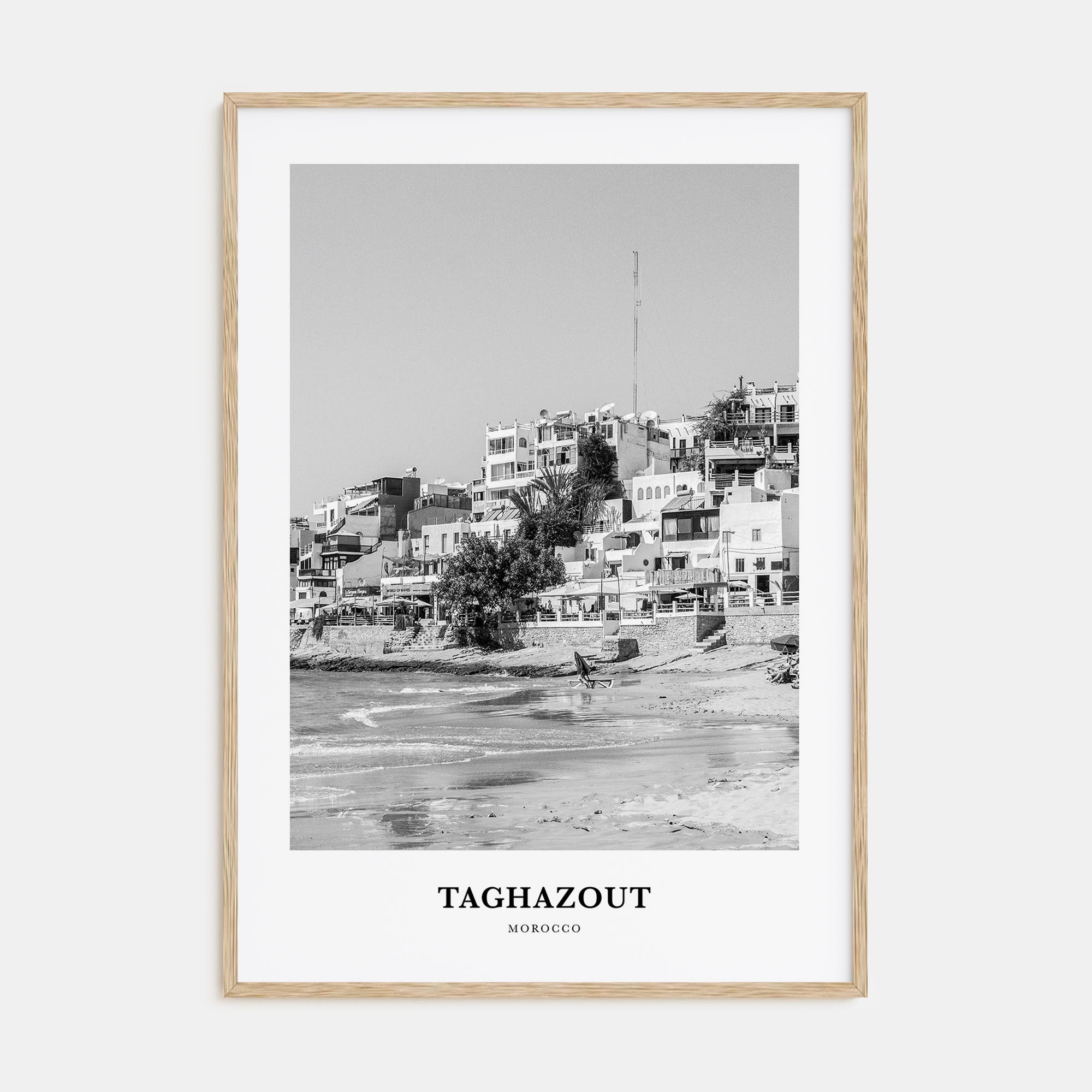 Taghazout Portrait B&W Poster