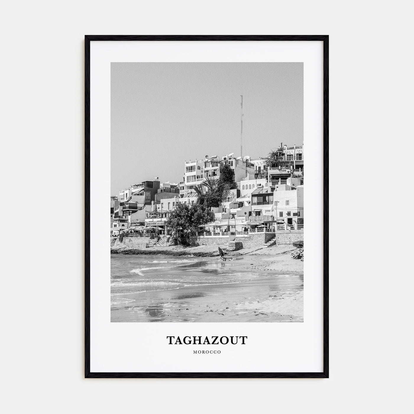 Taghazout Portrait B&W Poster