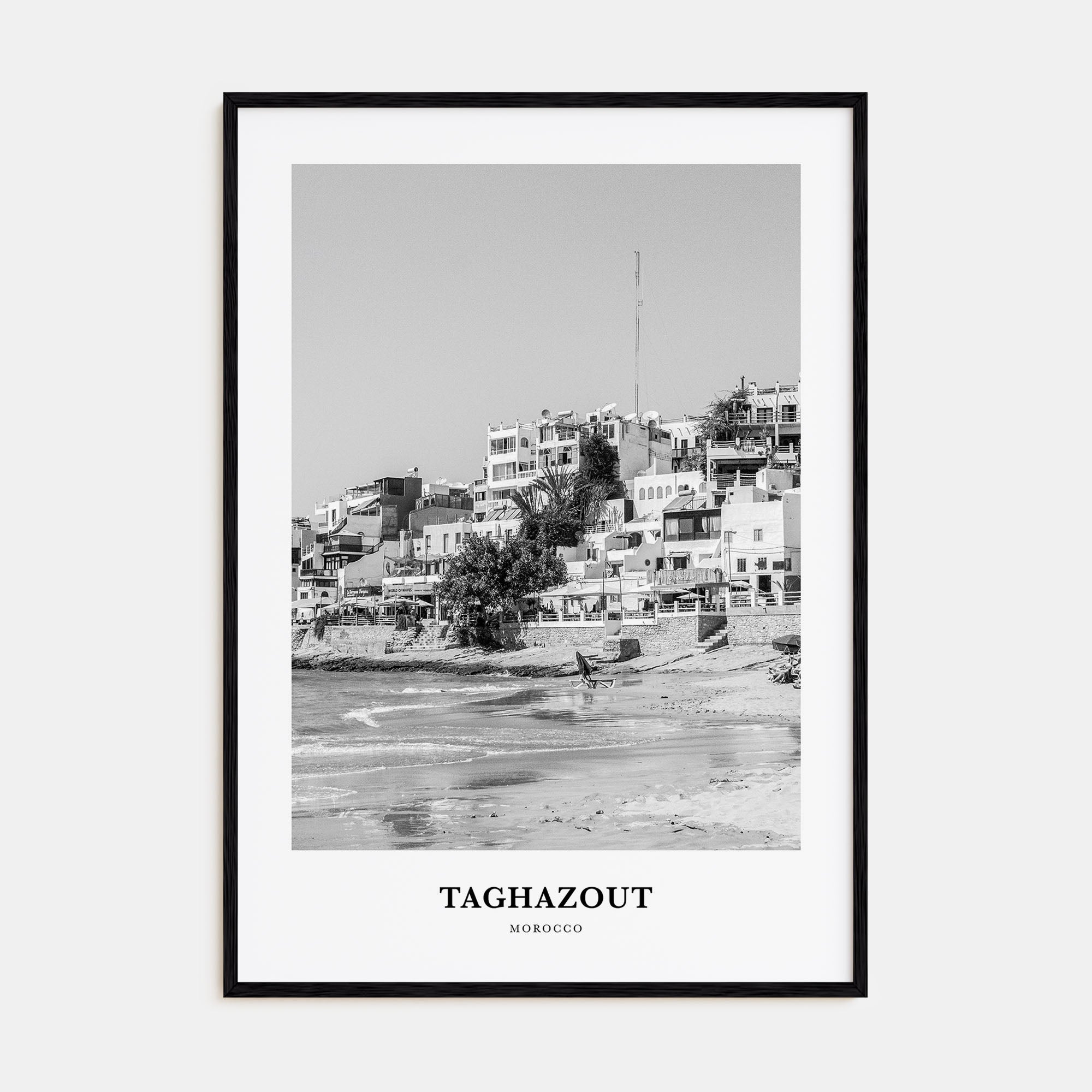 Taghazout Portrait B&W Poster