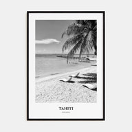 Tahiti Portrait B&W Poster