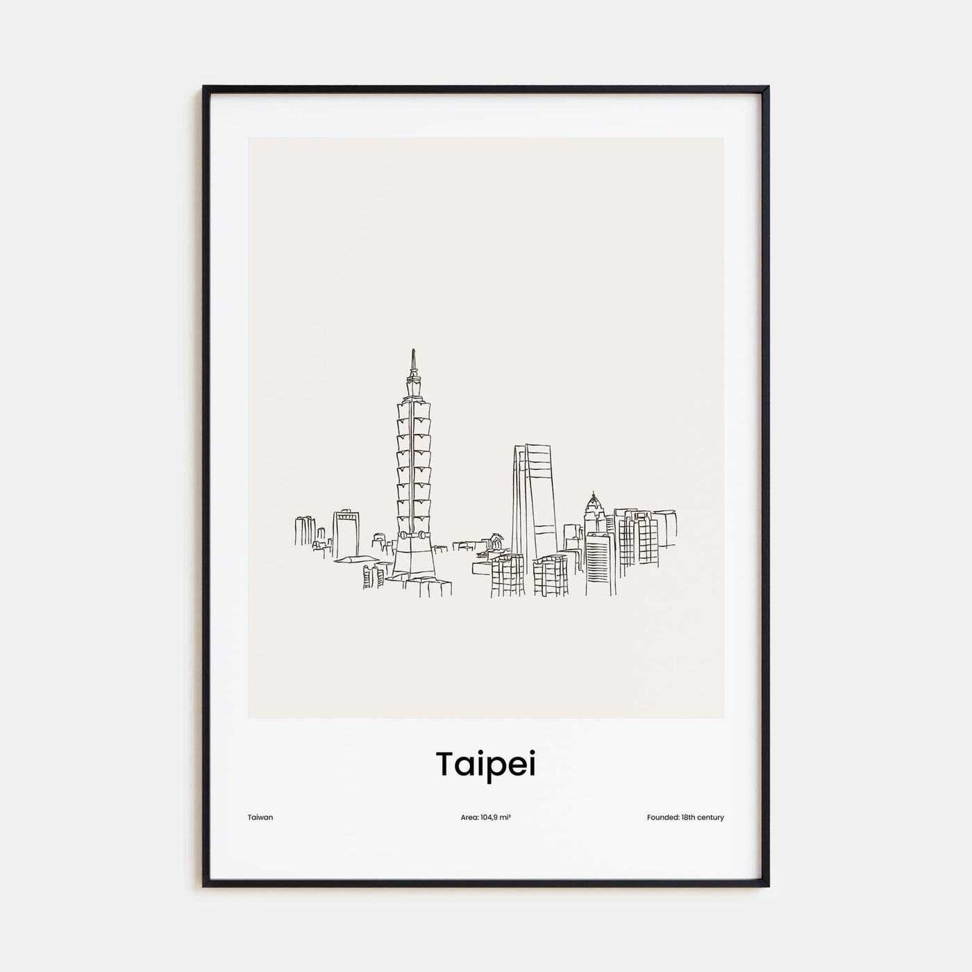 Taipei Drawn Poster
