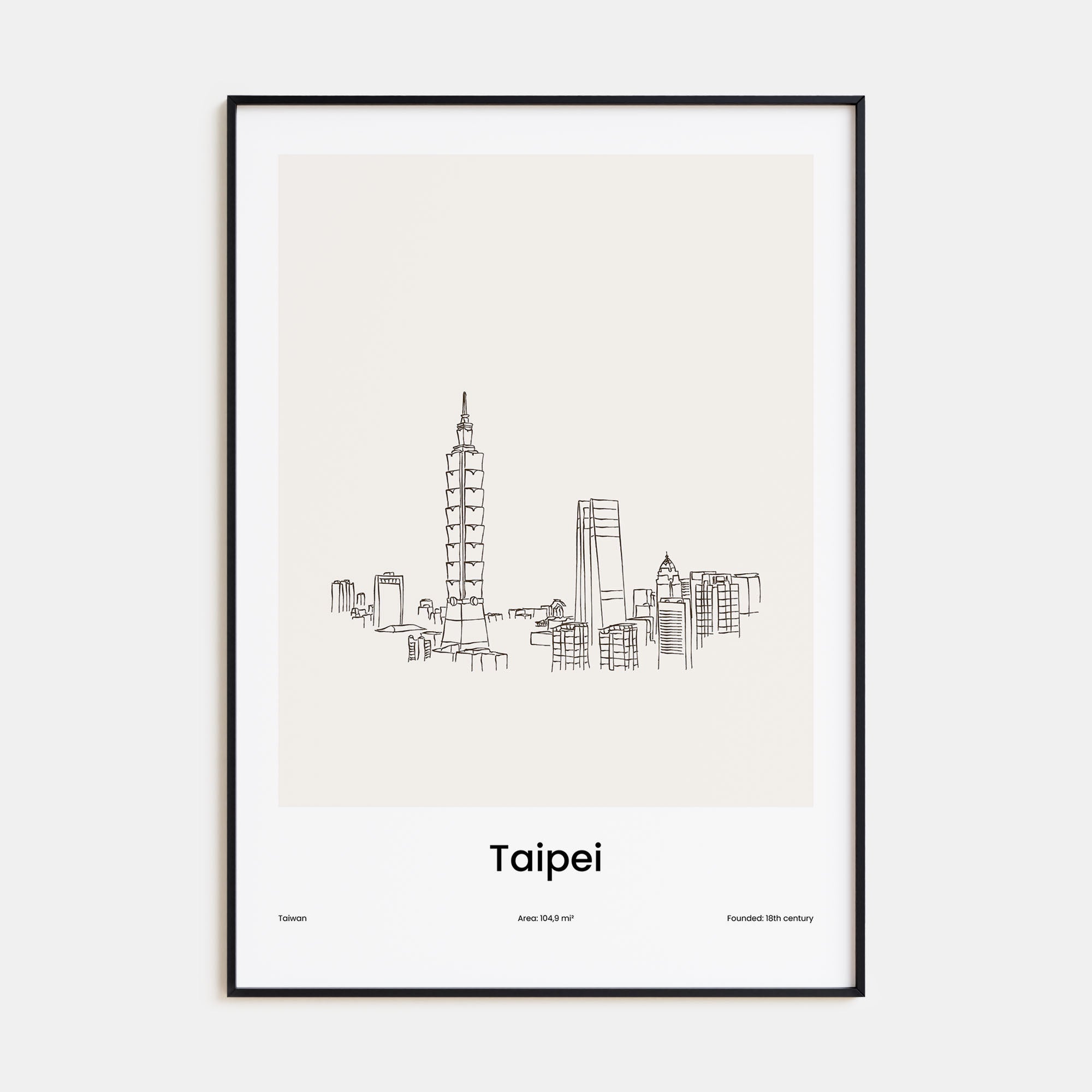 Taipei Drawn Poster