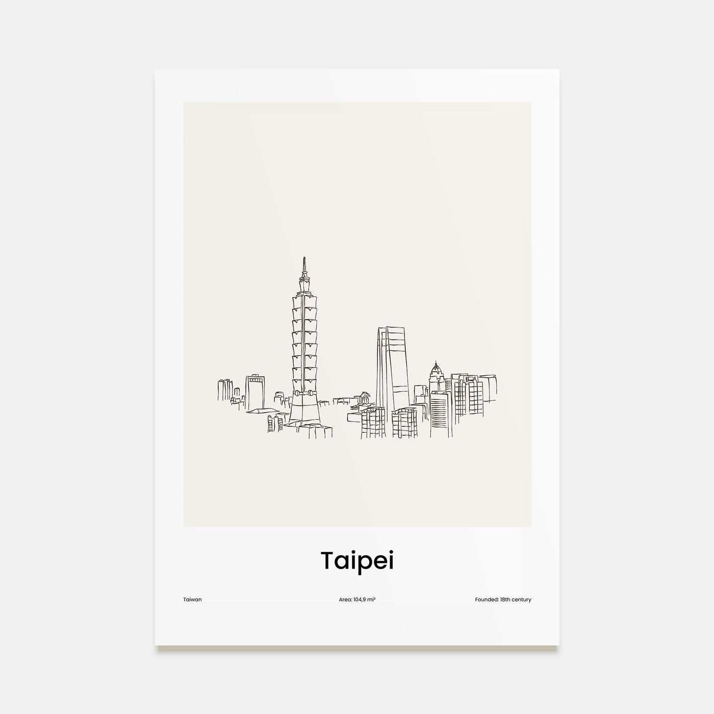 Taipei Drawn Poster