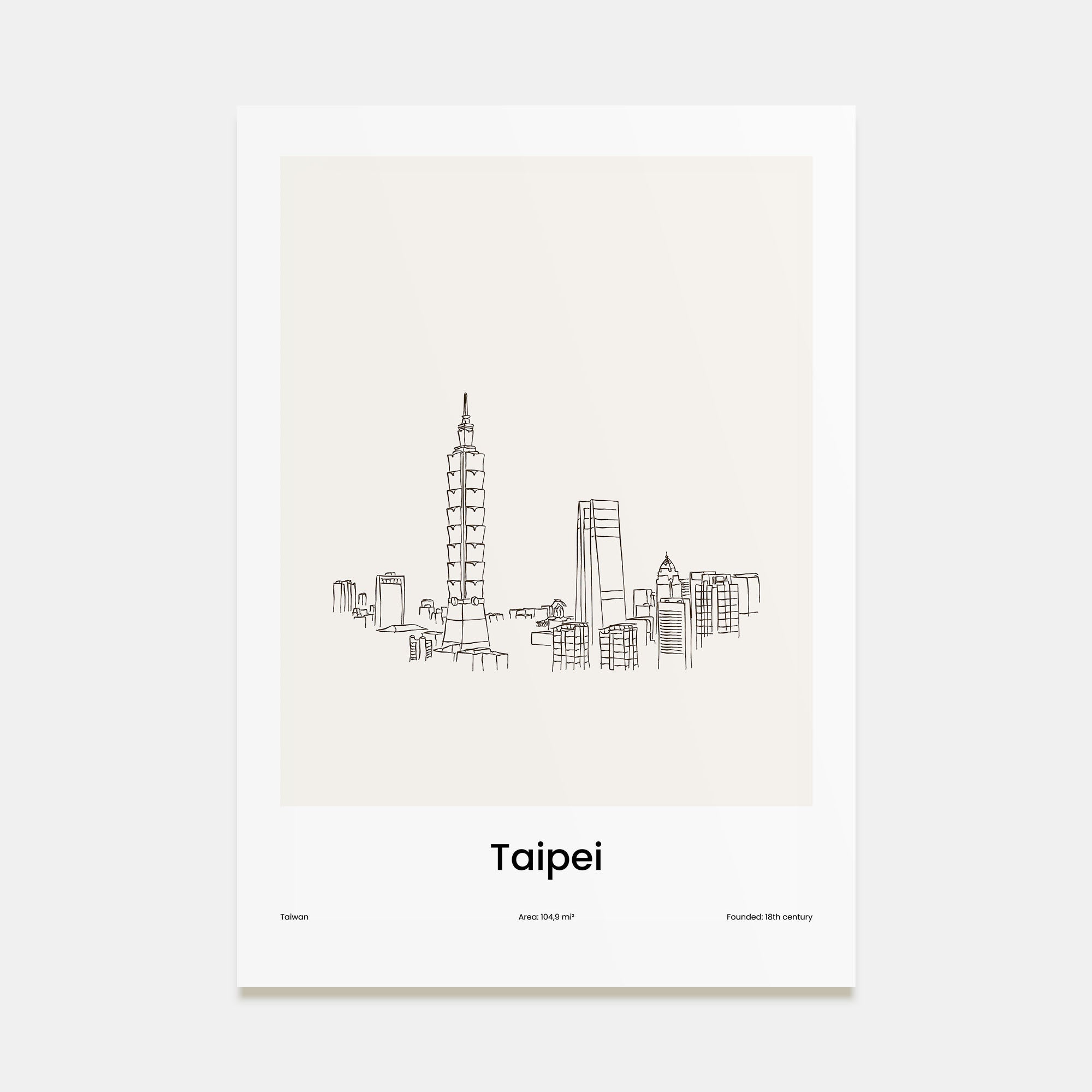 Taipei Drawn Poster