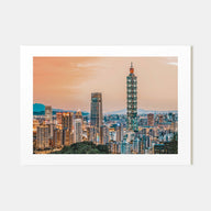 Taipei Landscape Color Poster