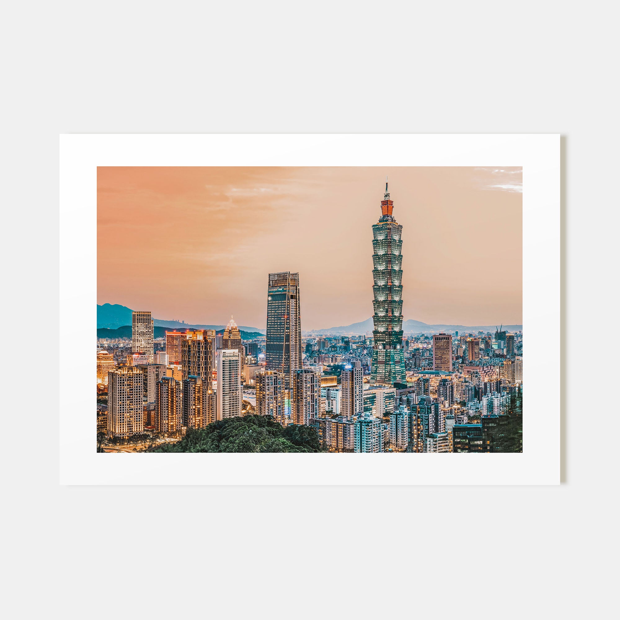Taipei Landscape Color Poster