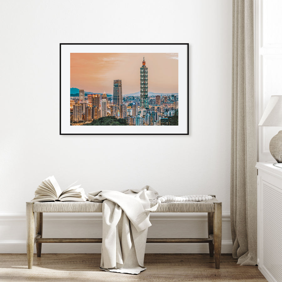Taipei Landscape Color Poster