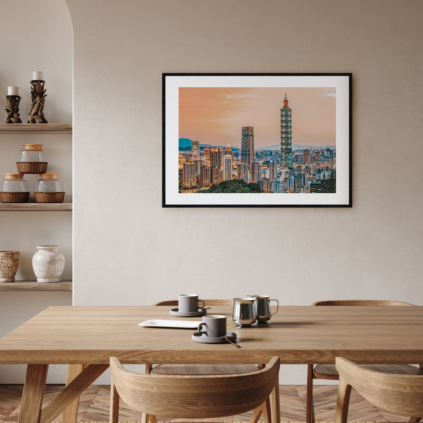 Taipei Landscape Color Poster