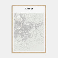Taipei Map Portrait Poster