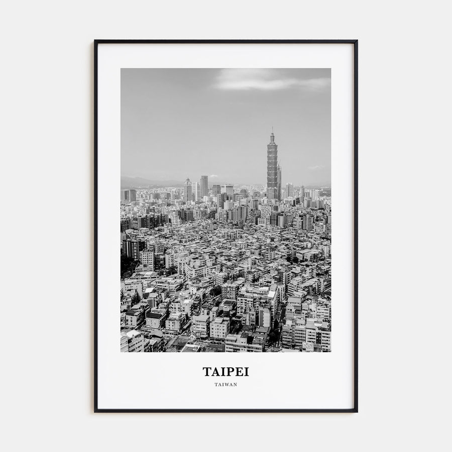 Taipei Portrait B&W No 2 Poster