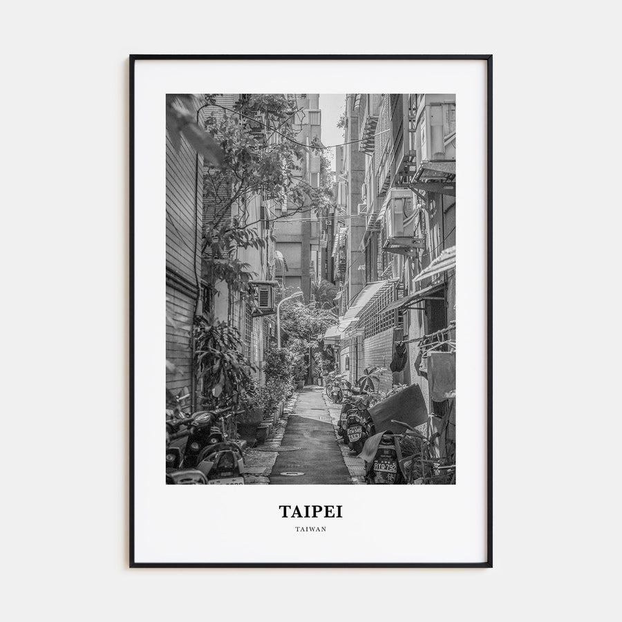 Taipei Portrait B&W No 3 Poster