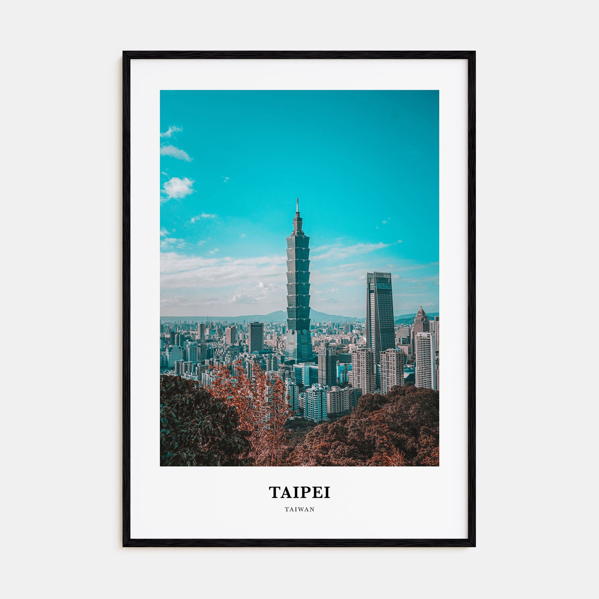 Taipei Portrait Color Poster
