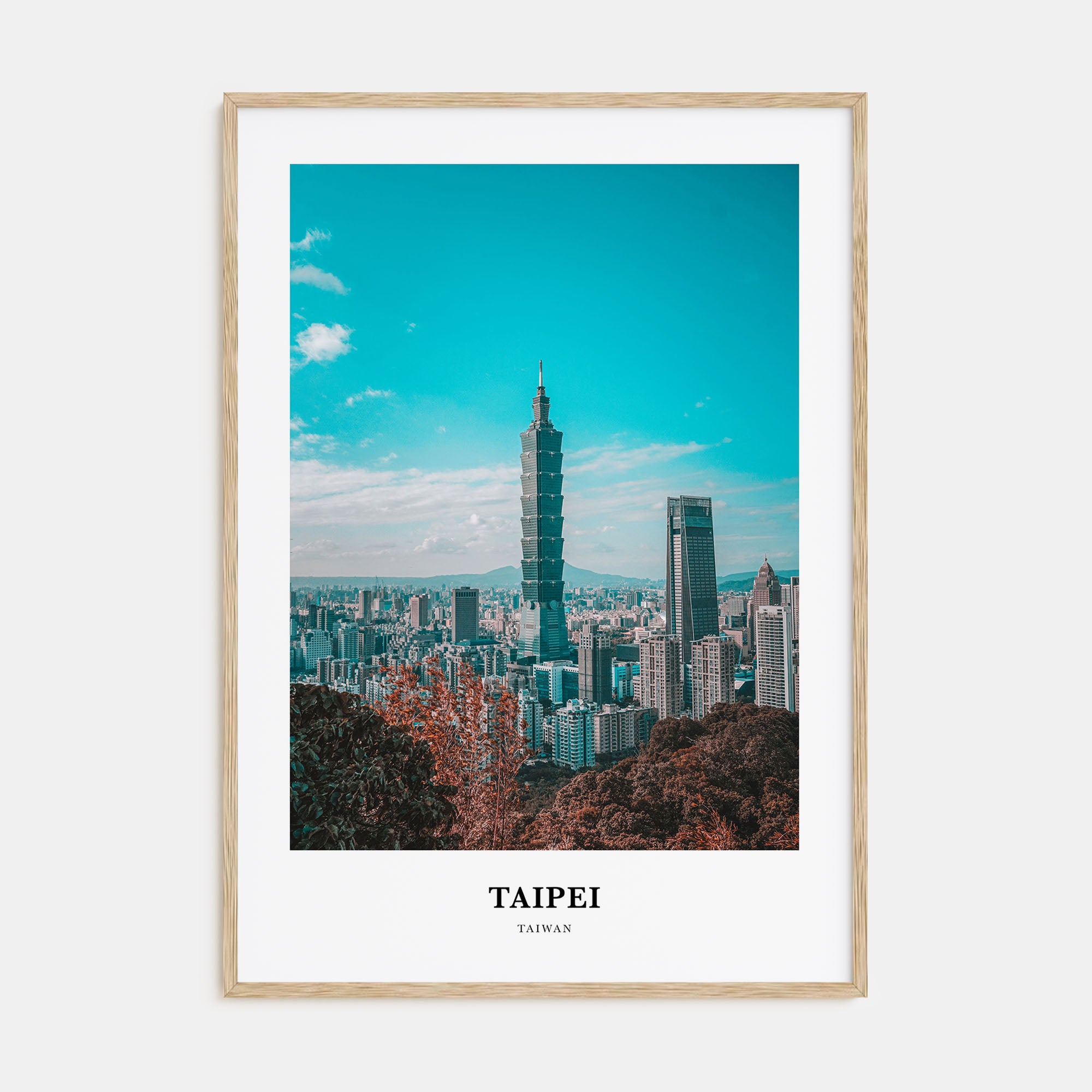 Taipei Portrait Color Poster