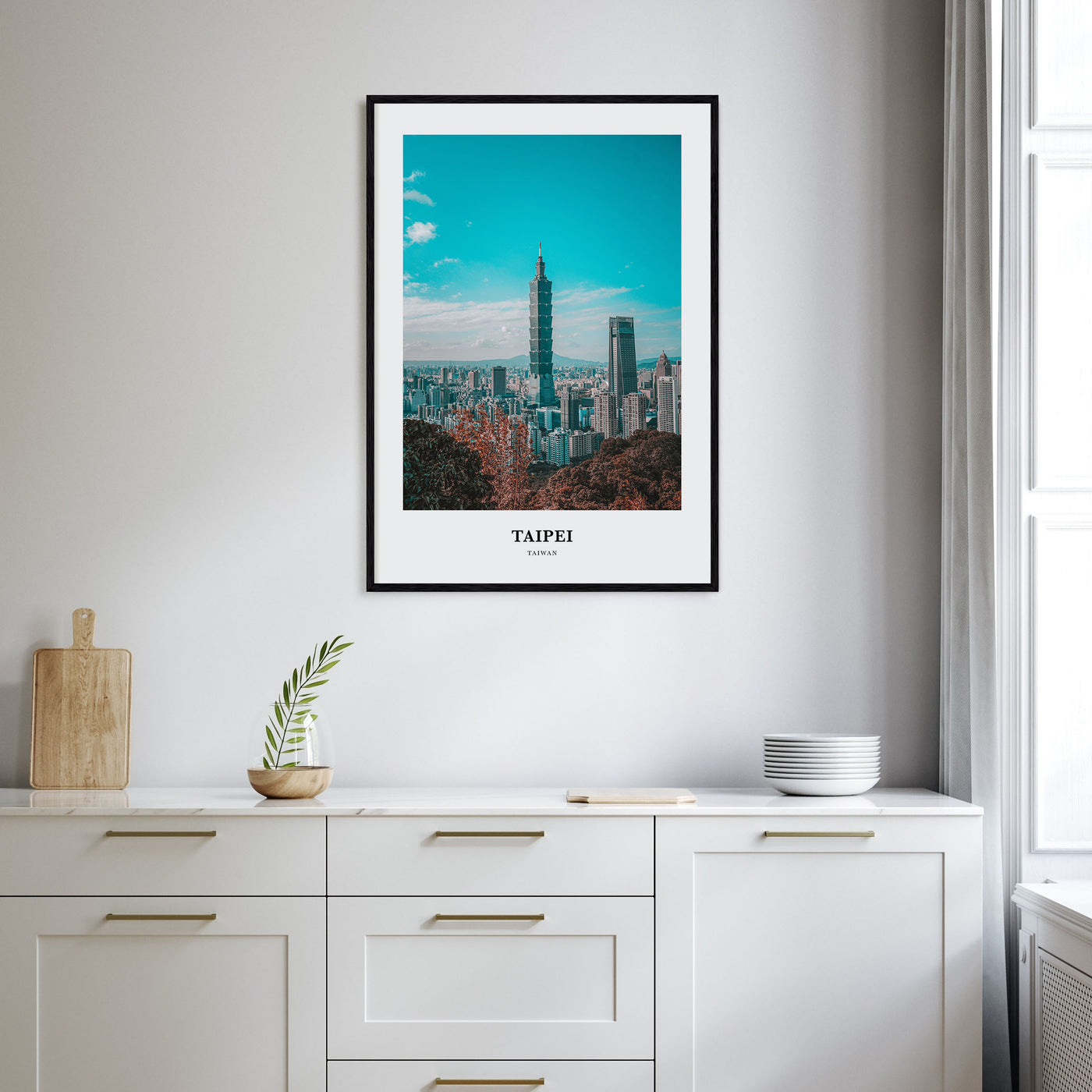 Taipei Portrait Color Poster