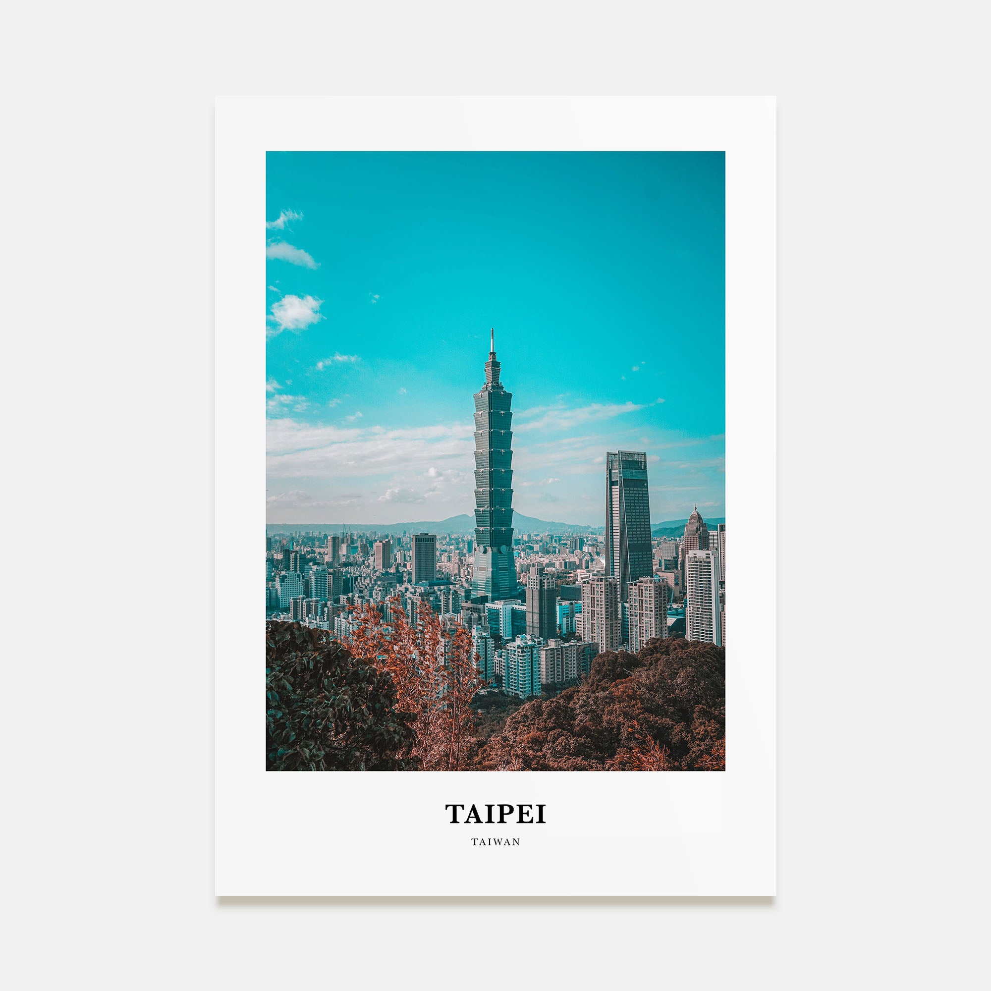 Taipei Portrait Color Poster