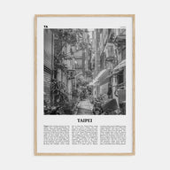 Taipei Travel B&W No 2 Poster