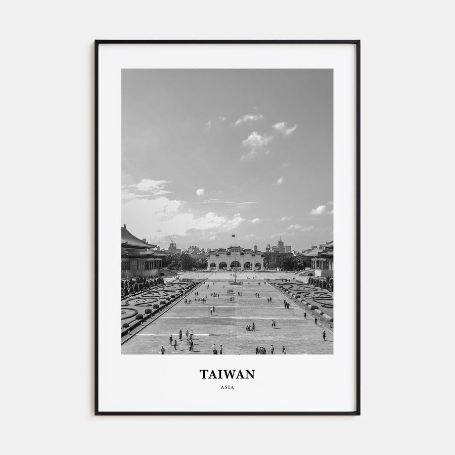 Taiwan Portrait B&W Poster