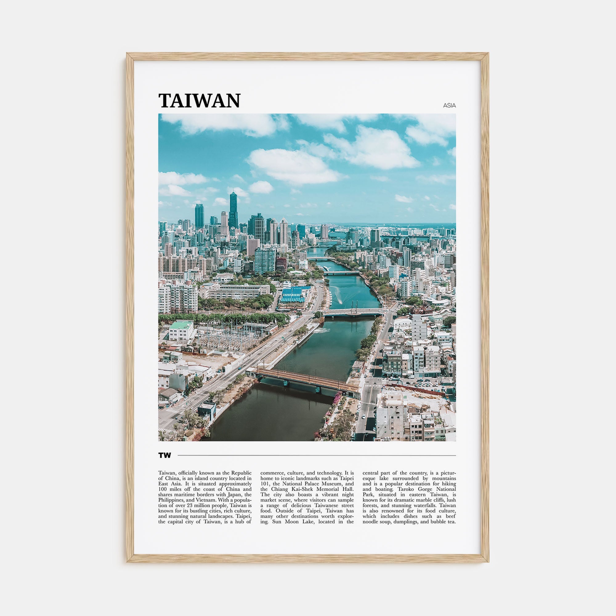 Taiwan Travel Color Poster