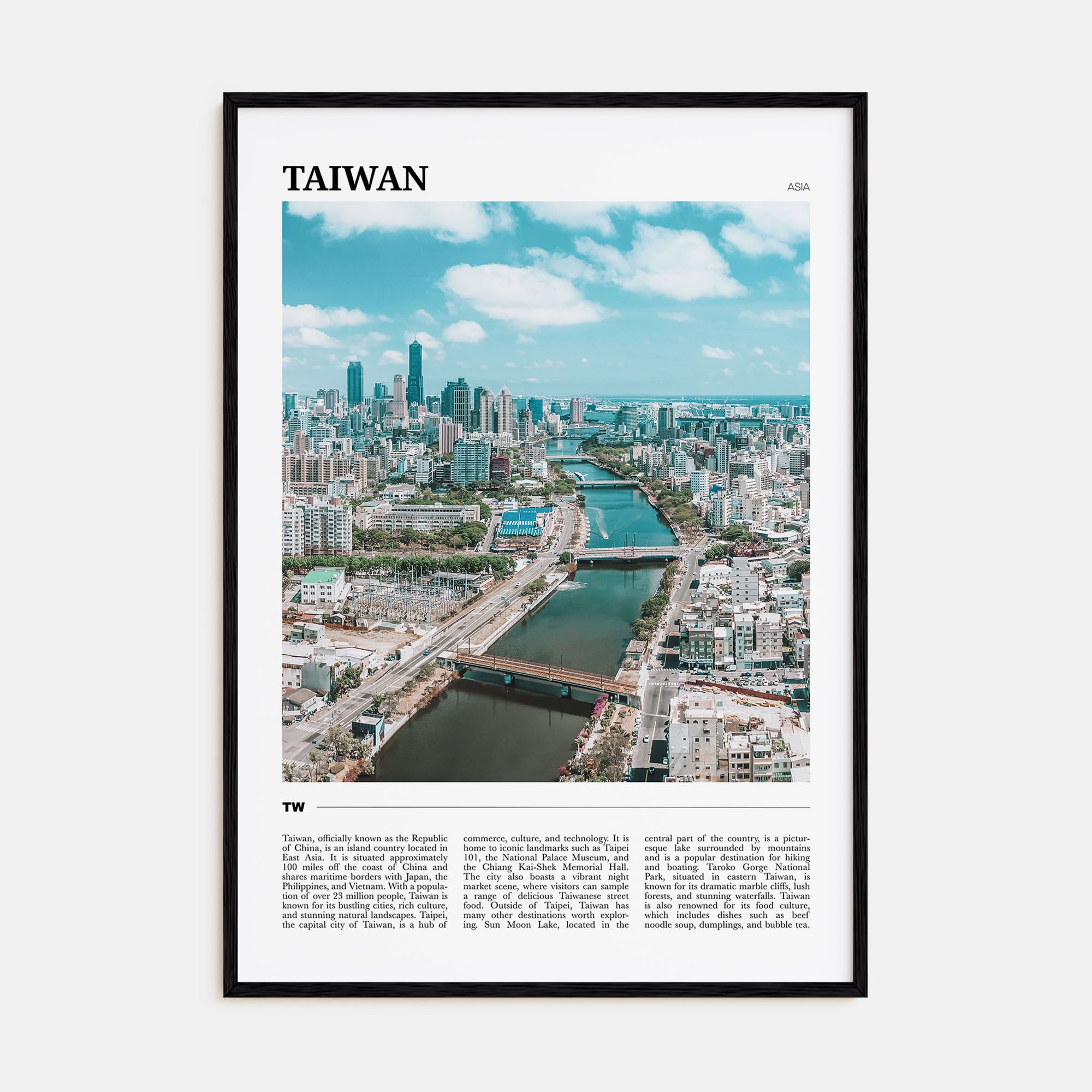 Taiwan Travel Color Poster