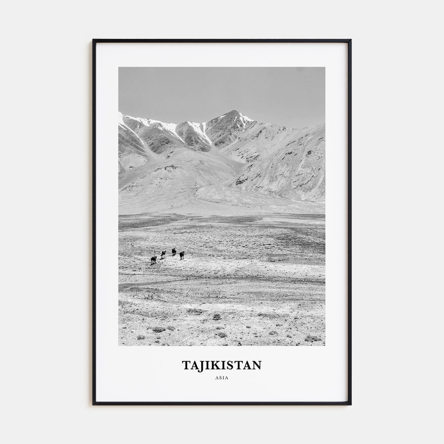 Tajikistan Portrait B&W Poster