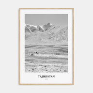 Tajikistan Portrait B&W Poster