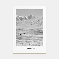 Tajikistan Portrait B&W Poster