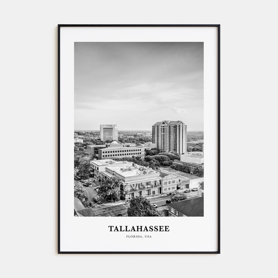 Tallahassee Portrait B&W Poster