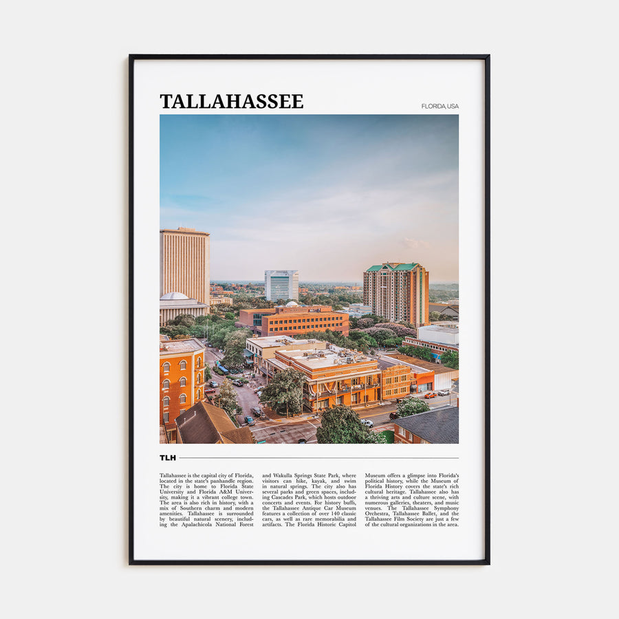 Tallahassee Travel Color Poster