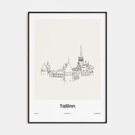Tallinn Drawn Poster