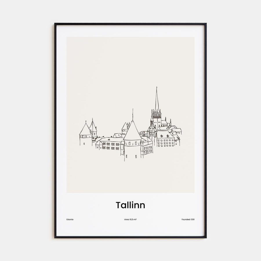 Tallinn Drawn Poster