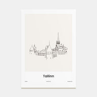 Tallinn Drawn Poster