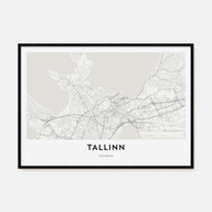 Tallinn Map Landscape Poster