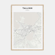 Tallinn Map Portrait Poster