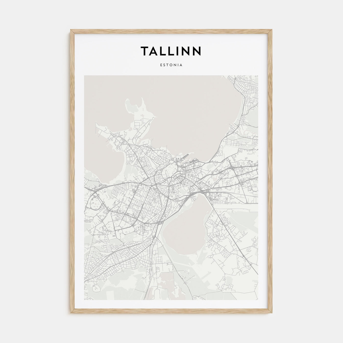 Tallinn Map Portrait Poster