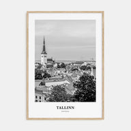 Tallinn Portrait B&W Poster