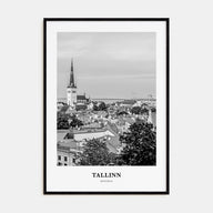 Tallinn Portrait B&W Poster