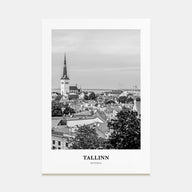 Tallinn Portrait B&W Poster