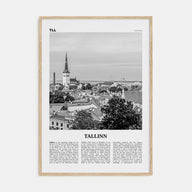 Tallinn Travel B&W Poster