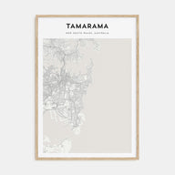 Tamarama Map Portrait Poster