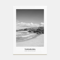 Tamarama Portrait B&W Poster