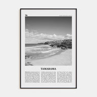 Tamarama Travel B&W Poster