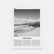 Tamarama Travel B&W Poster
