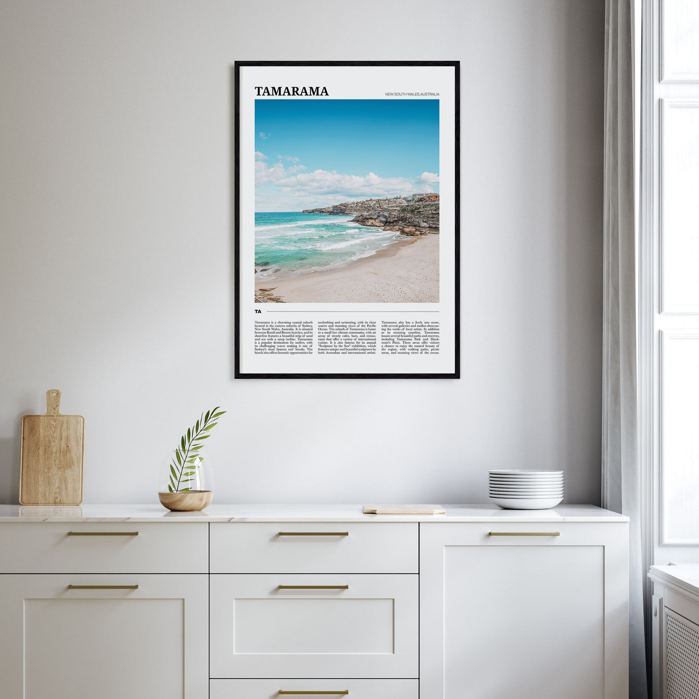 Tamarama Travel Color Poster