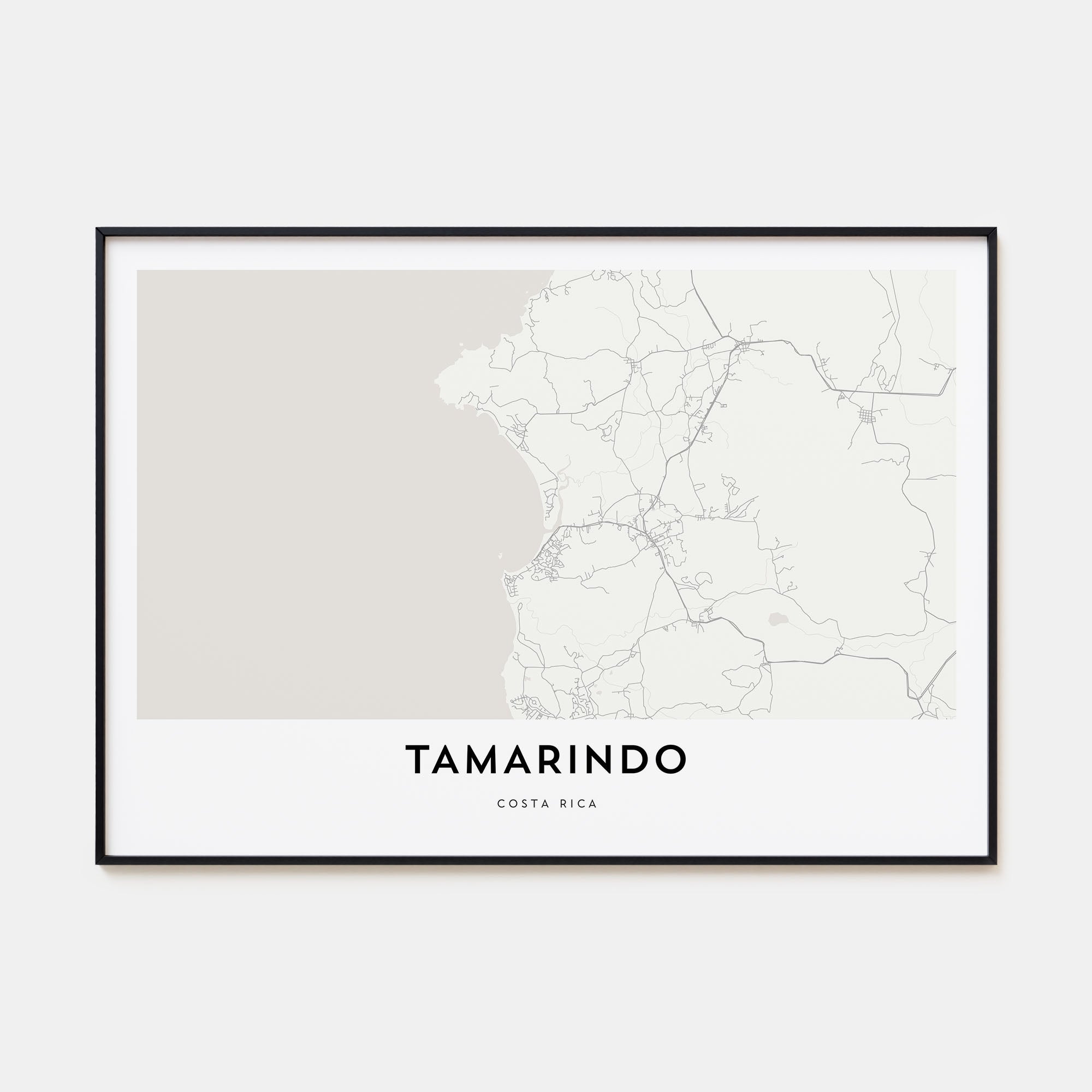 Tamarindo Map Landscape Poster