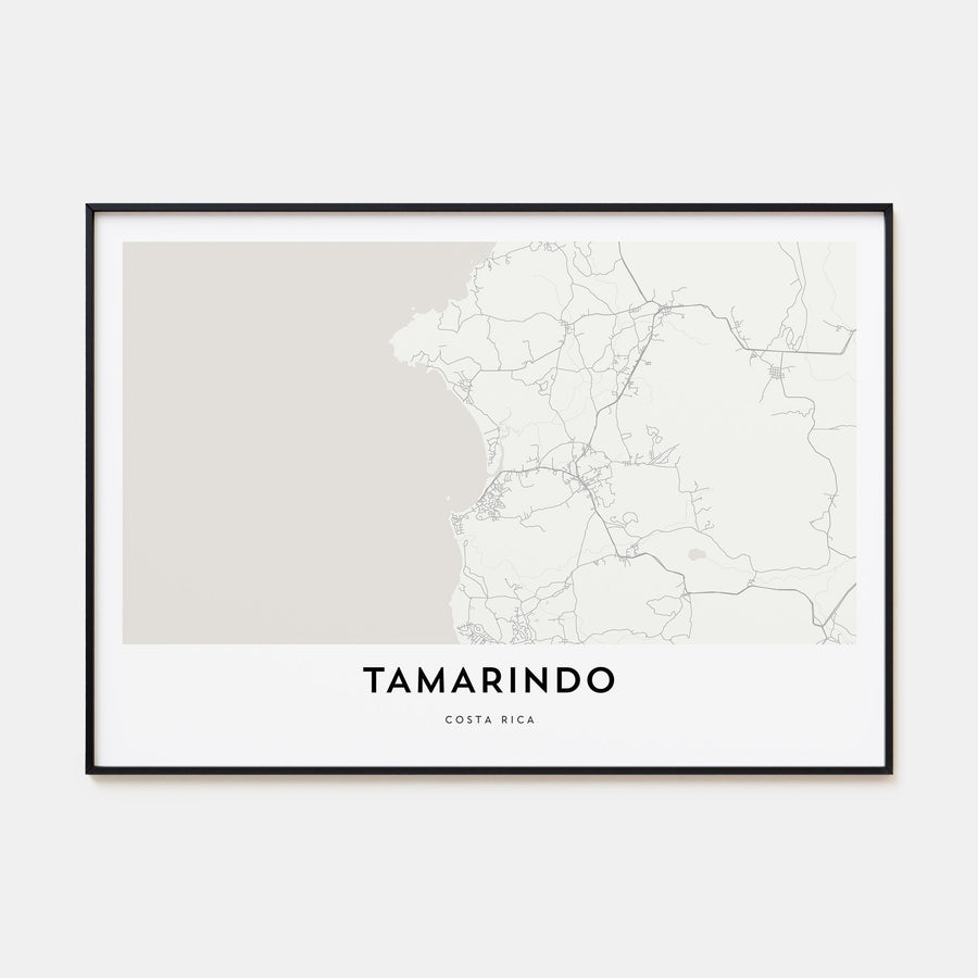 Tamarindo Map Landscape Poster